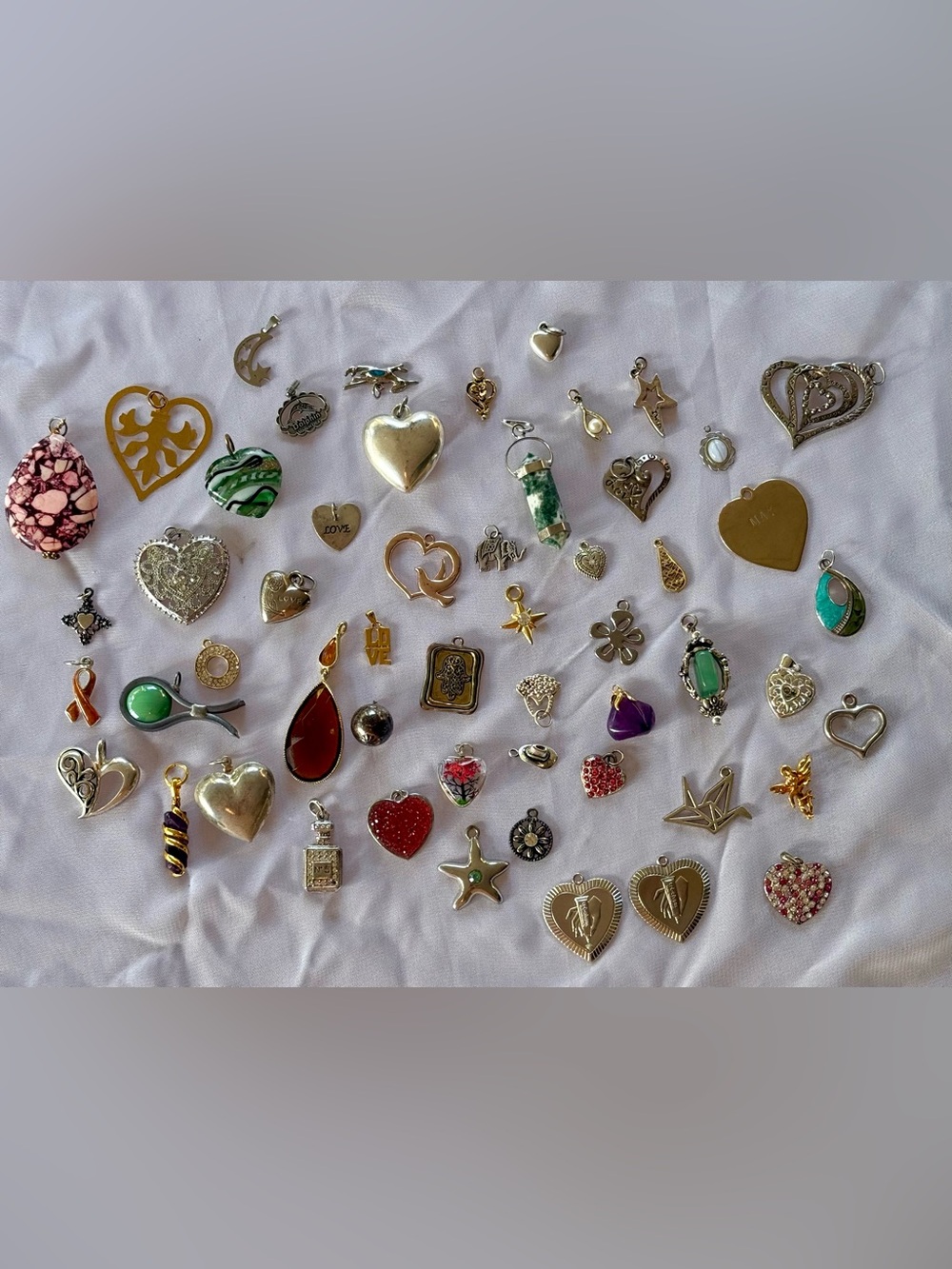 Mixed Heart and Charm Pendant Collection